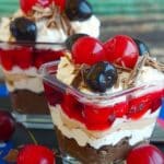 No Bake Chocolate Cherry Dessert