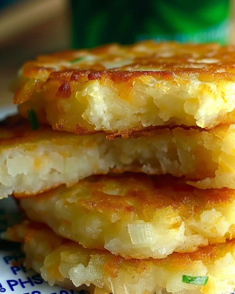 Onion and Cheddar Mashed Potato Cakes
