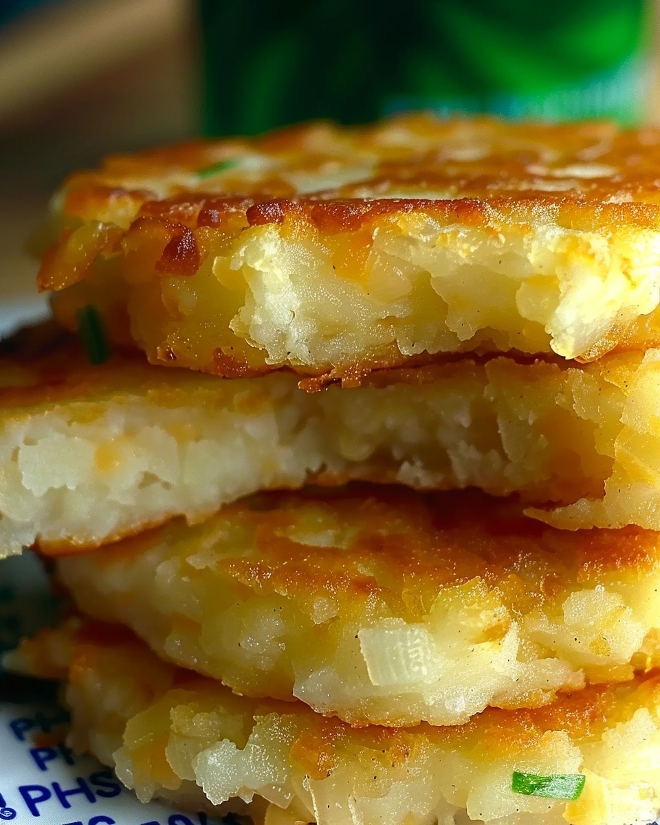Onion and Cheddar Mashed Potato Cakes