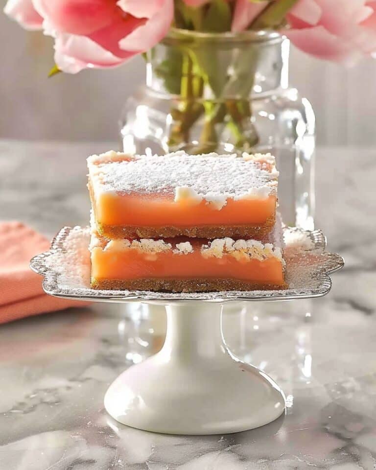 Pink Grapefruit Dessert Bars