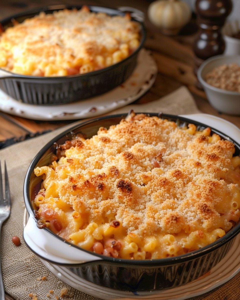 Oven Baked 5-Ingredient Amish Cowboy Macaroni