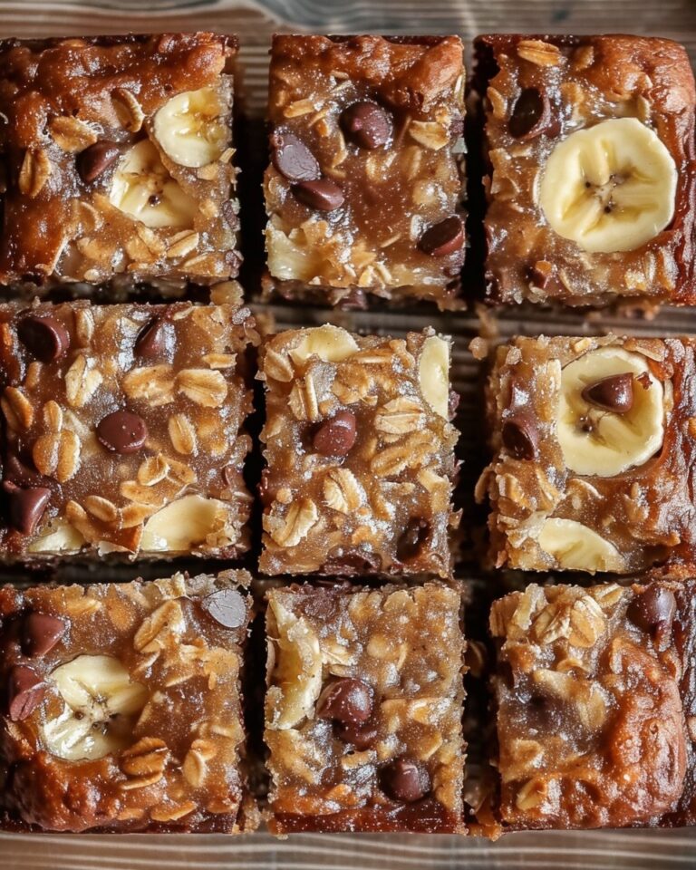 Protein Banana Oat Breakfast Squares