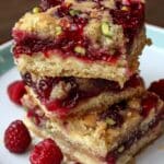 Raspberry Pistachio Cottage Cheese Bars