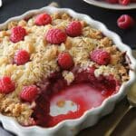 Raspberry Rhubarb Crisp