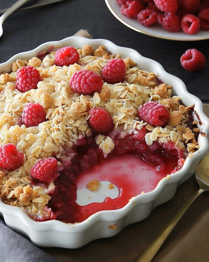 Raspberry Rhubarb Crisp