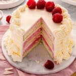 White Chocolate Raspberry Cake
