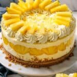 Refreshing No-Bake Pineapple Mousse Cheesecake