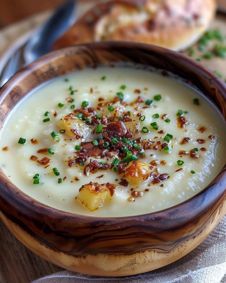 Roasted Garlic Potato Soup