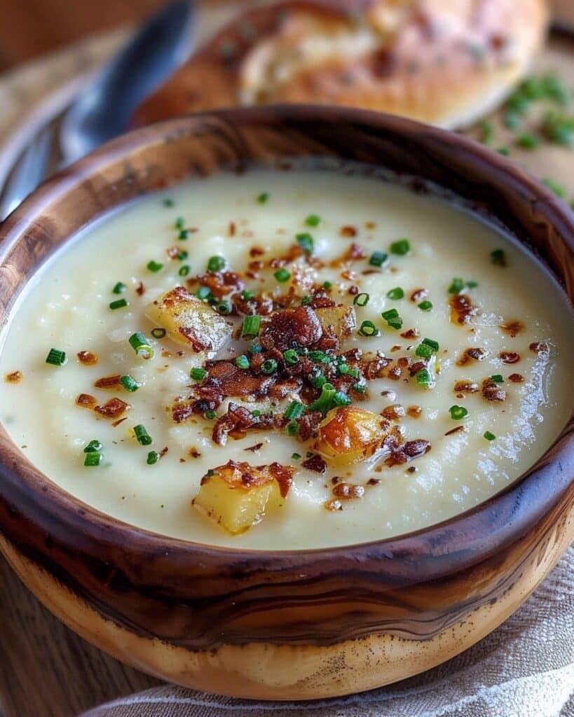 Roasted Garlic Potato Soup