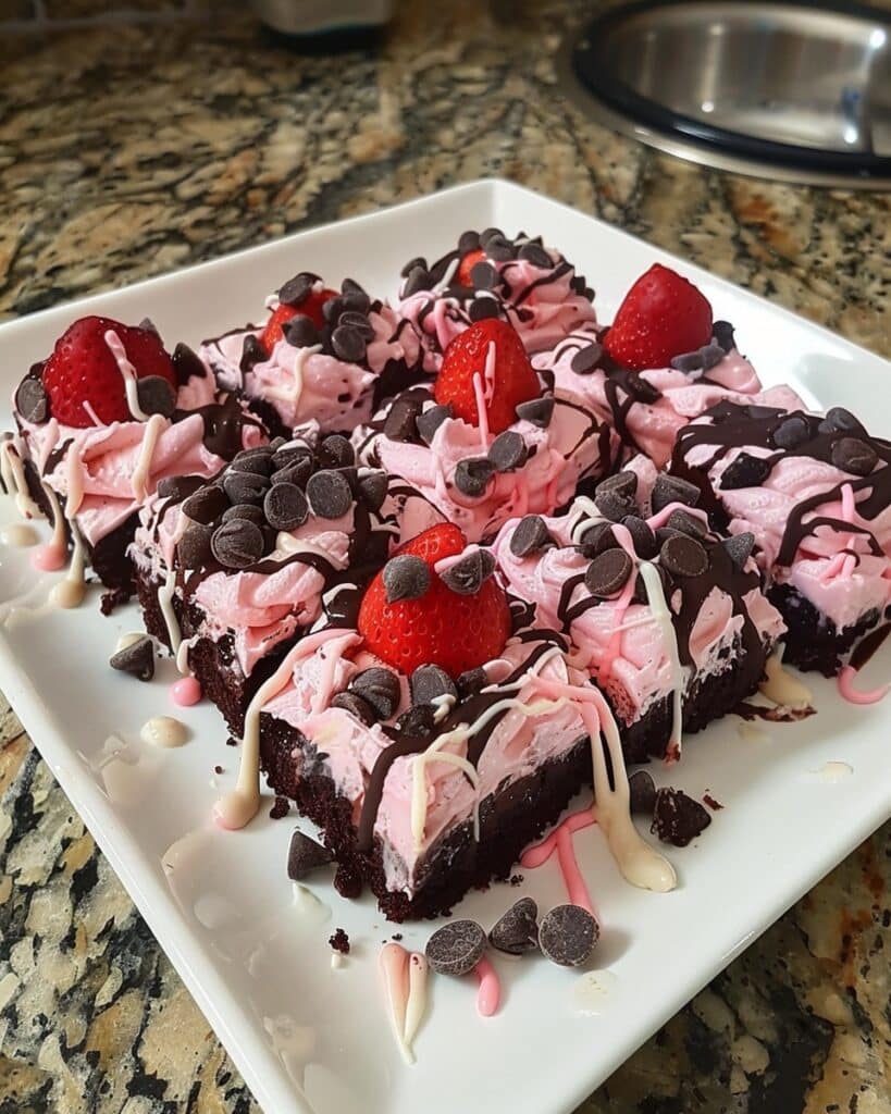 Strawberry Chocolate Chip Keto Bars