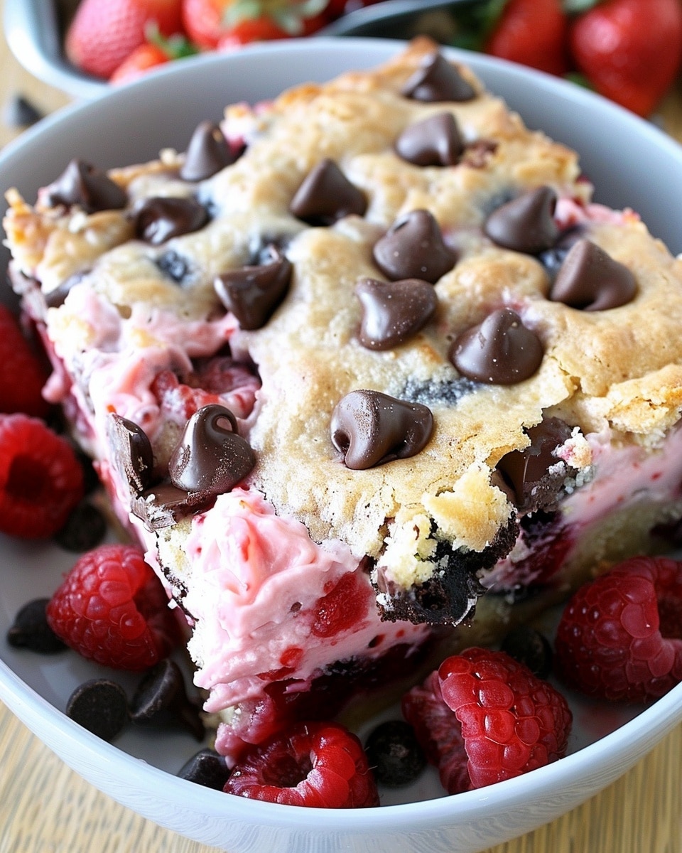 Strawberry Chocolate Chip Keto Bars