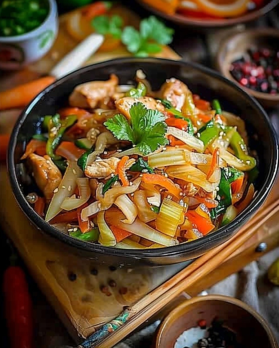 Savory Chicken and Cabbage Stir Fry