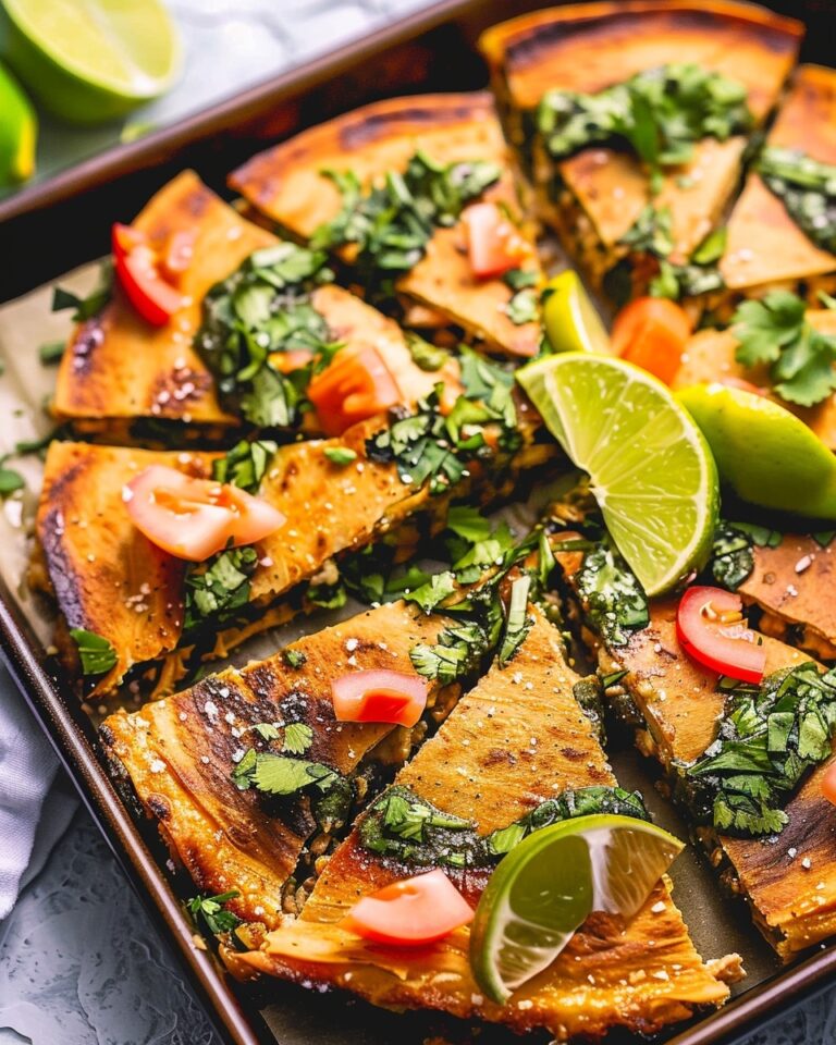Sheet Pan Chicken Quesadillas