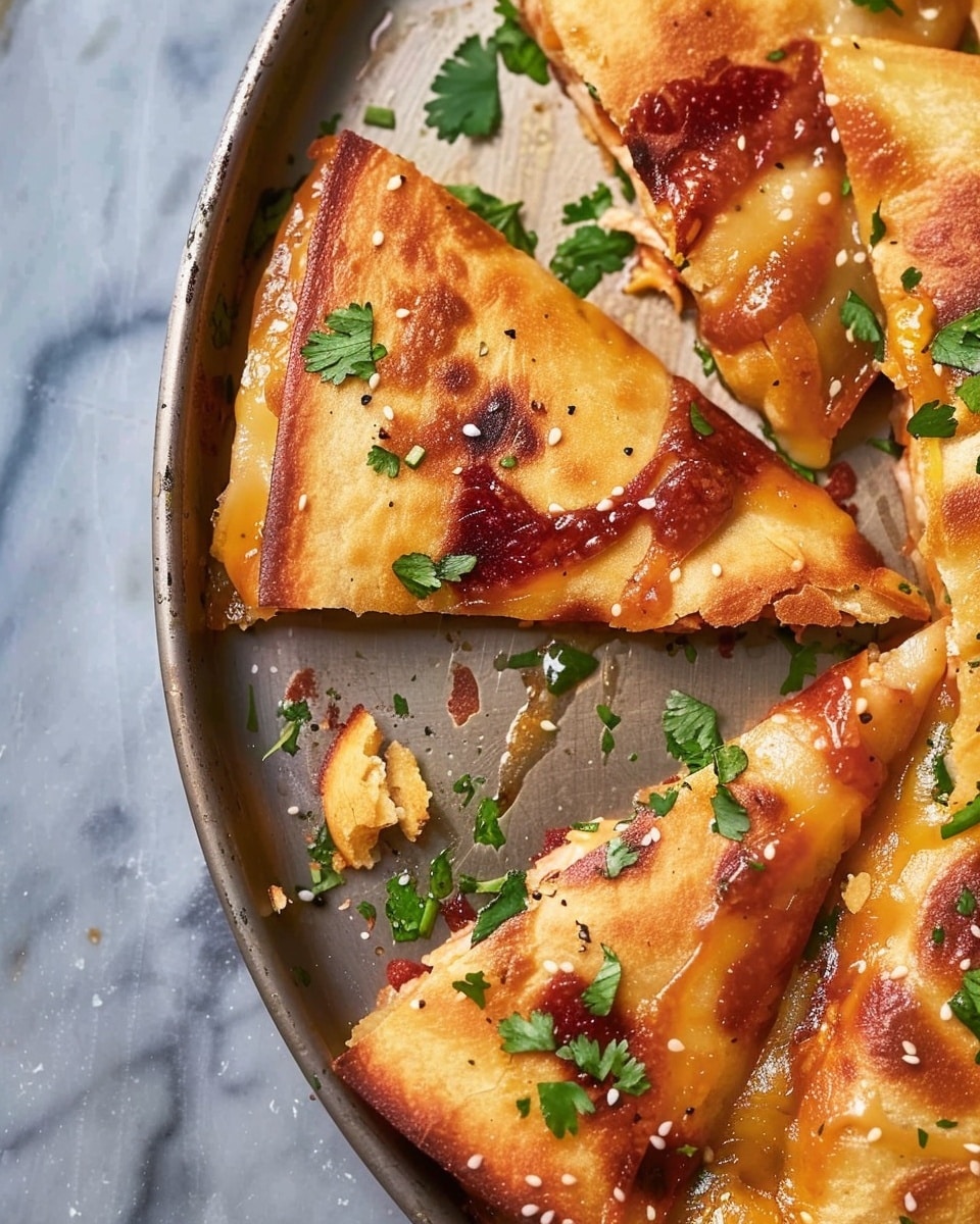 Sheet Pan Chicken Quesadillas
