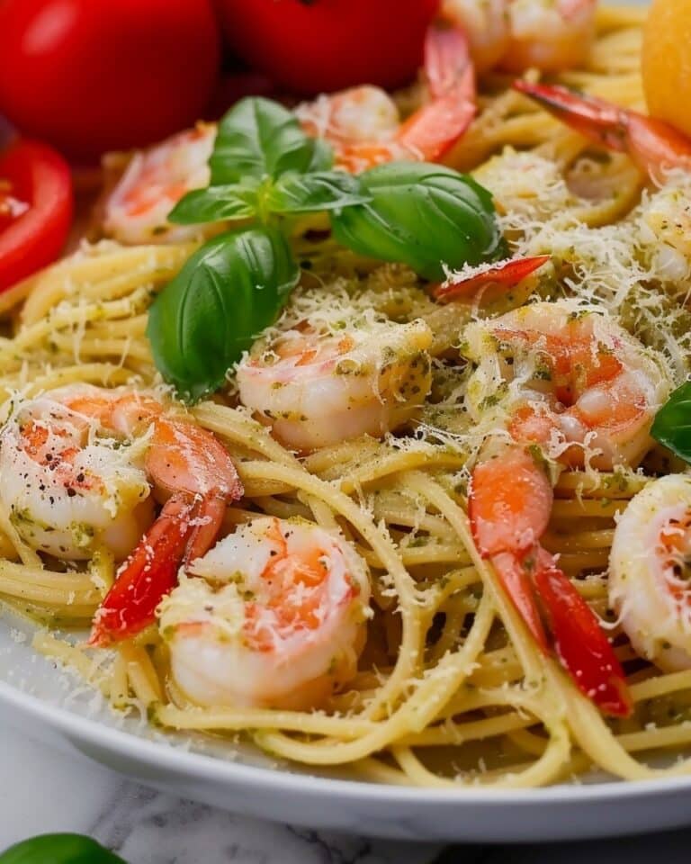 Shrimp Pesto Pasta