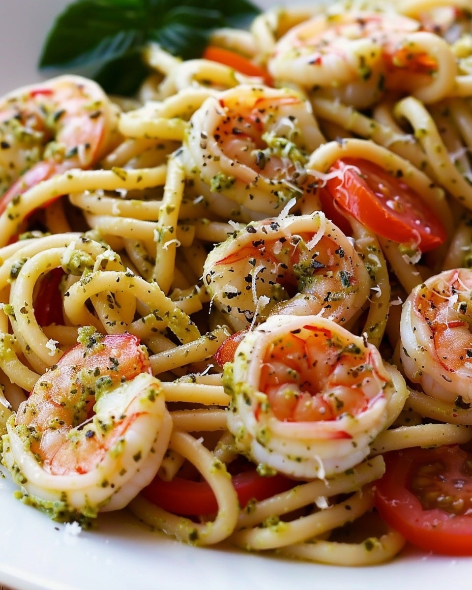 Shrimp Pesto Pasta