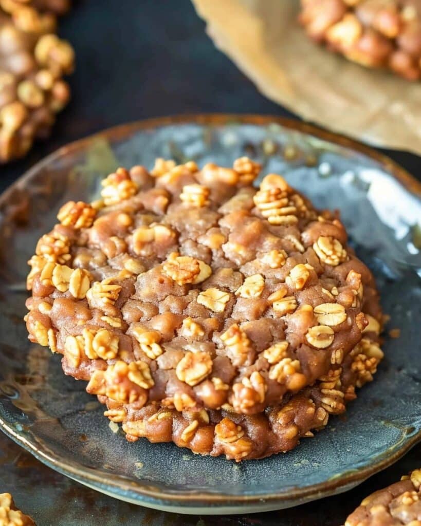 No-Bake Chocolate Peanut Butter Crunch Cookies