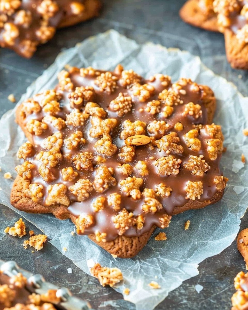 No-Bake Chocolate Peanut Butter Crunch Cookies
