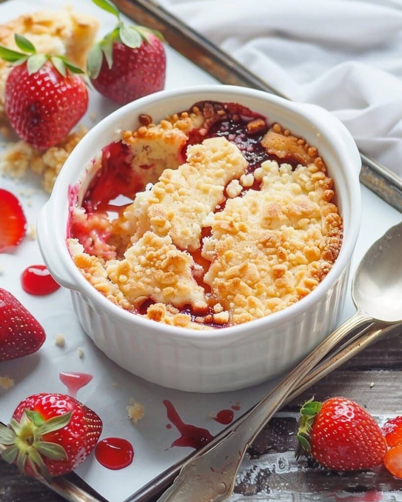 Strawberry Dump Cake