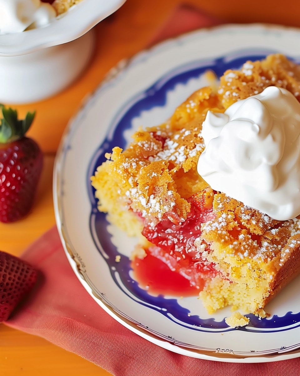 Strawberry Dump Cake