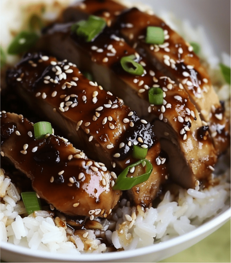 Teriyaki Chicken with Rice and Sesame