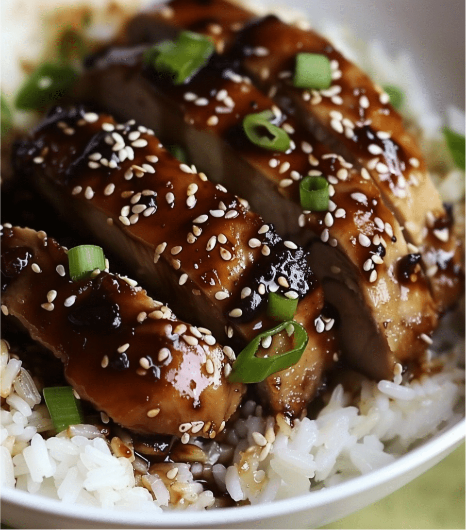 Teriyaki Chicken with Rice and Sesame