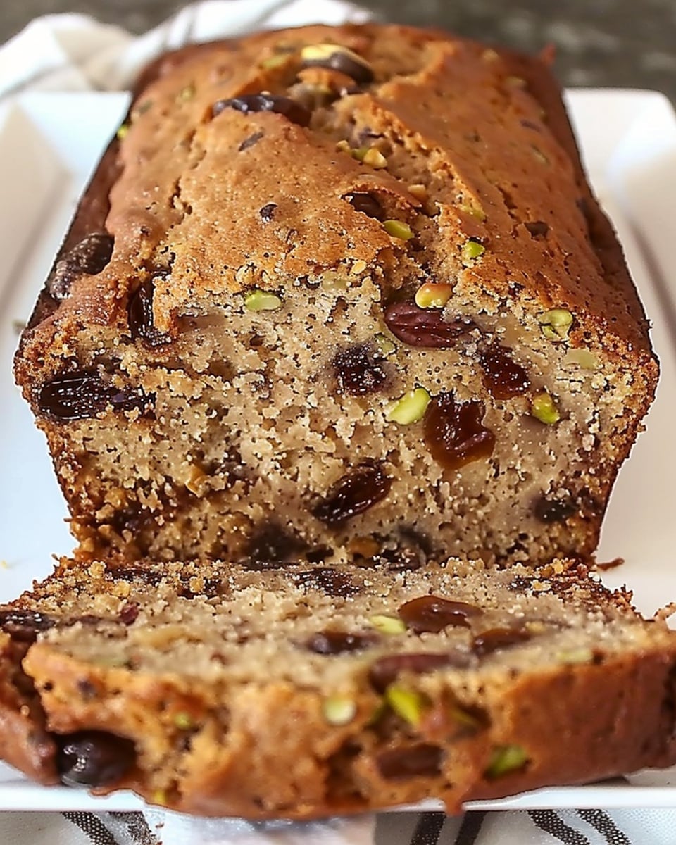 Pistachio Date Walnut Loaf