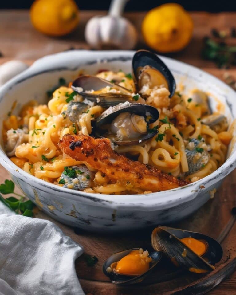 Tinned Fish Garlic Noodles