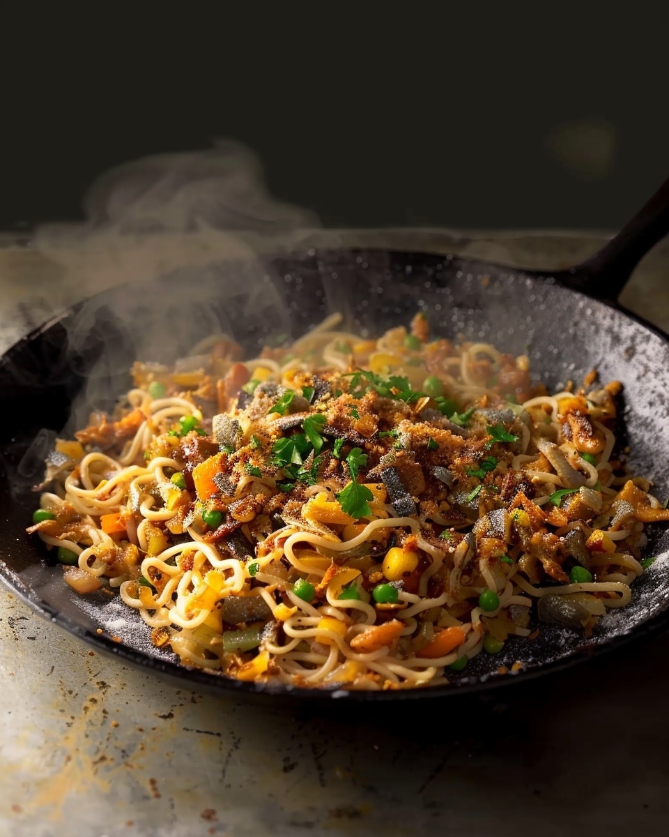 Tinned Fish Garlic Noodles