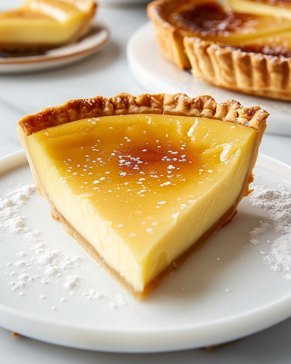 Traditional Flan Pâtissier (French Custard Tart)