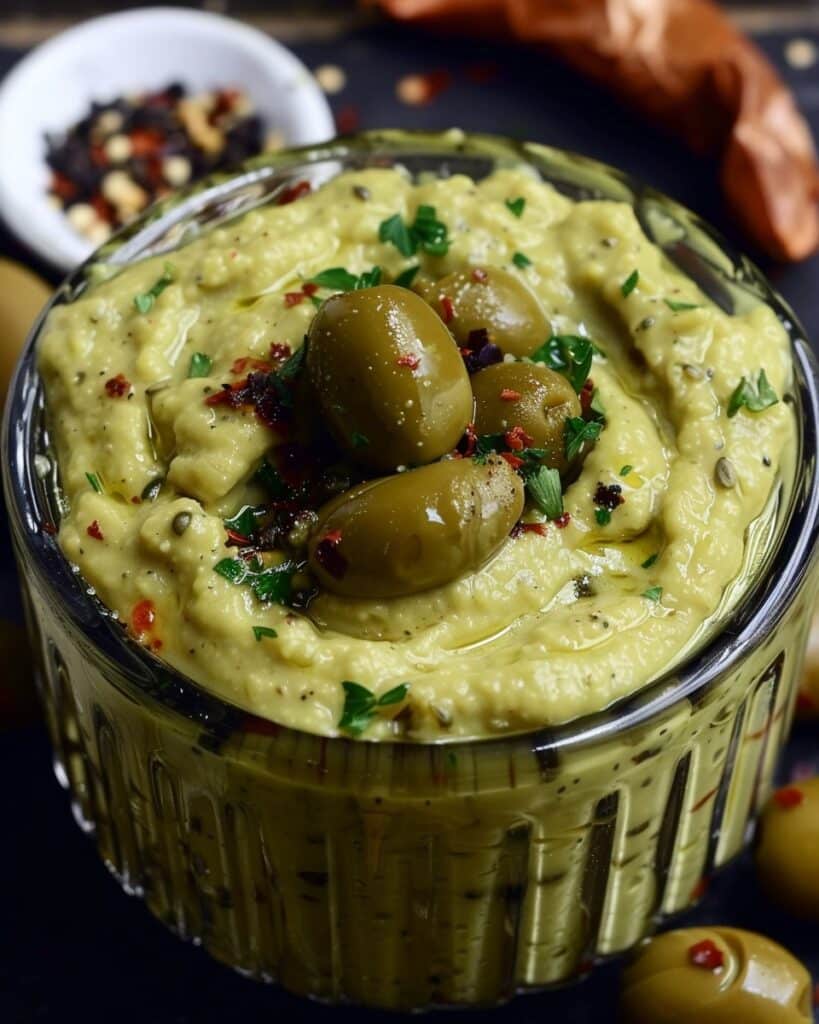 Vegan Green Olive Dip