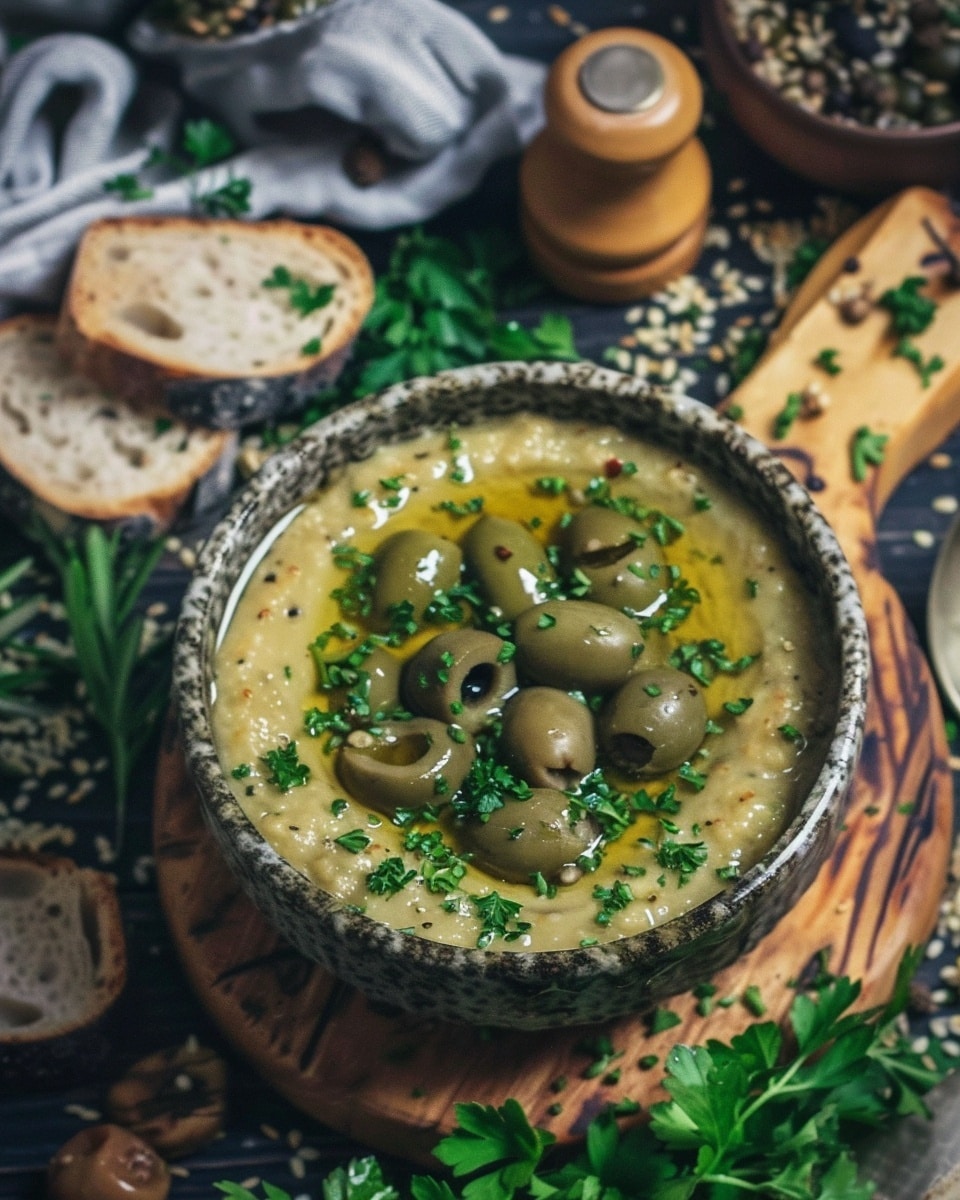Vegan Green Olive Dip