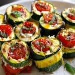 Vegan Grilled Zucchini Rollups Stuffed with Lemon-Basil Ricotta & Slow-Roasted Tomatoes