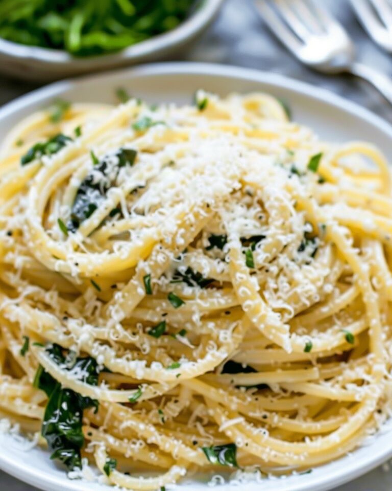 Vegan Spaghetti with Garlic & Spinach
