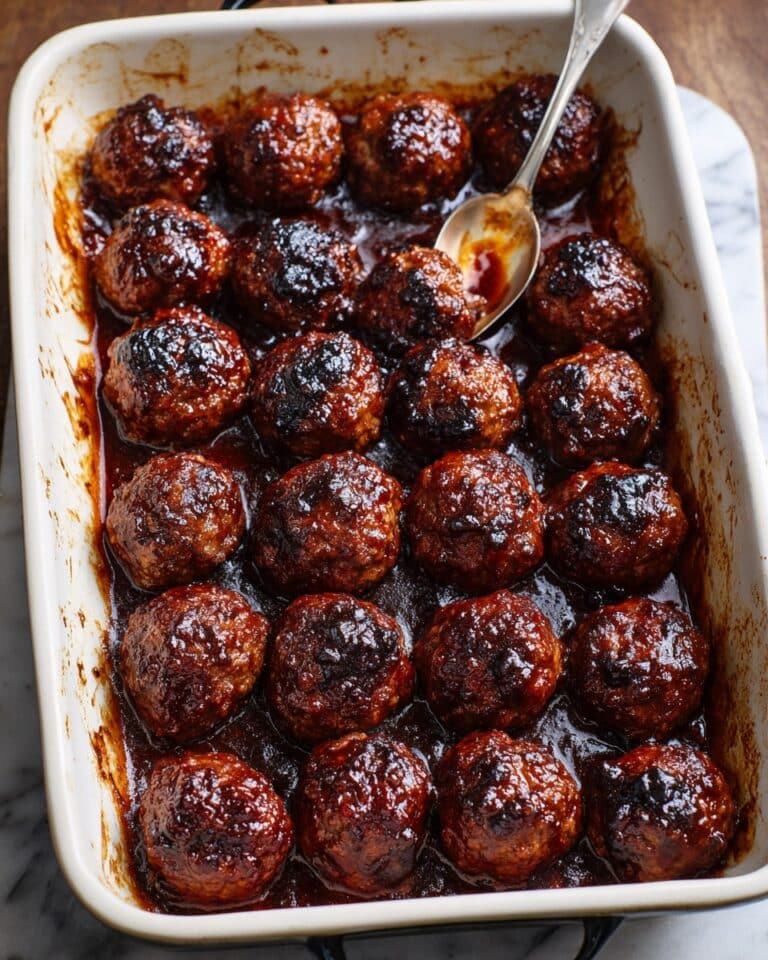 Oven Baked 3-Ingredient Cranberry BBQ Meatballs Recipe