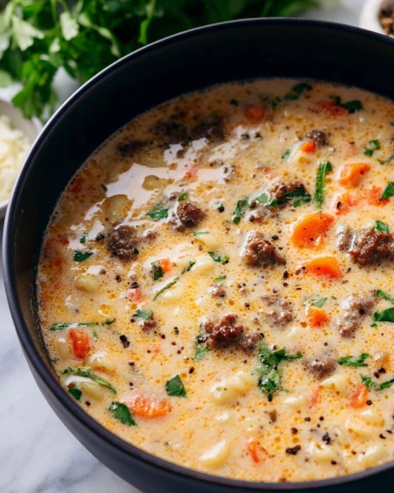 Creamy Parmesan Italian Sausage Soup Recipe