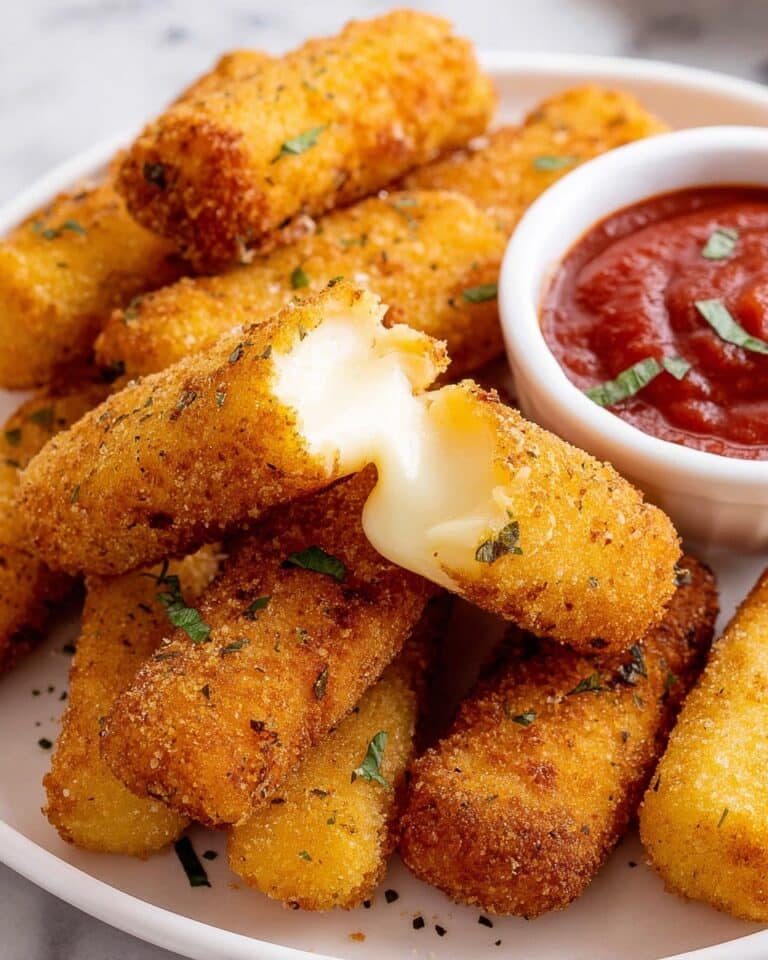 Mozzarella Cheese Sticks with Marinara Dipping Sauce Recipe