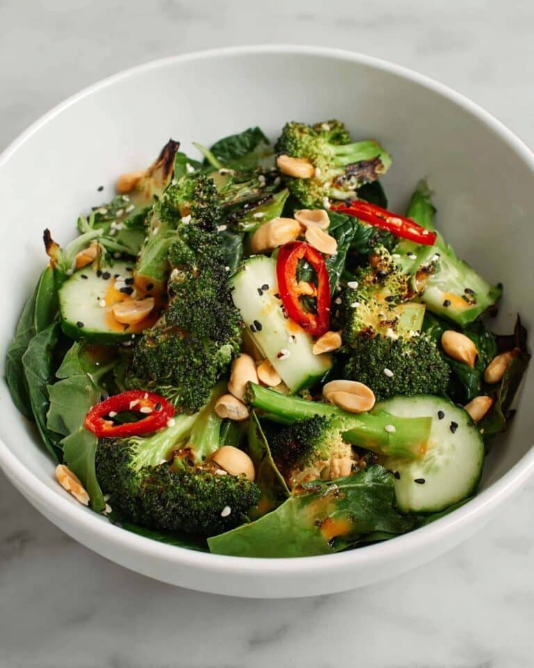 Asian Broccoli Salad with Sesame Ginger Dressing Recipe