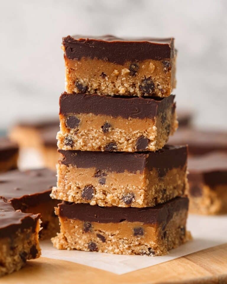 No-Bake Chocolate Peanut Butter Bars (Vegan, Gluten Free) Recipe