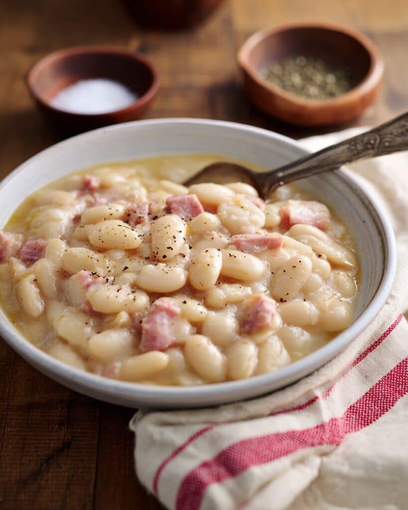 Southern Creamy Butter Beans with Smoked Ham Hock Recipe