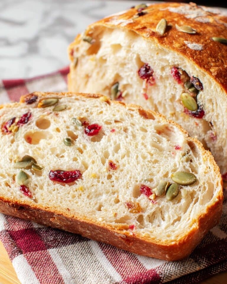 Cranberry Pumpkin Seed Artisan Yeast Bread Recipe