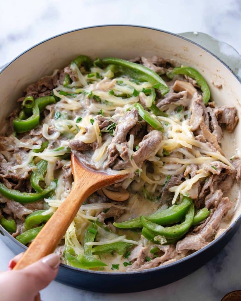 Keto Philly Cheesesteak Skillet Recipe