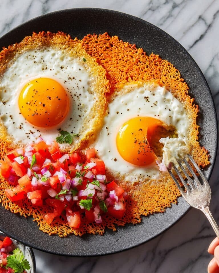 Cheesy Frico Fried Egg Tostadas Recipe