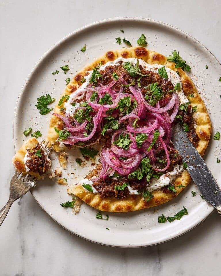 Smashed Lamb Flatbreads with Whipped Feta and Sumac Onion Recipe