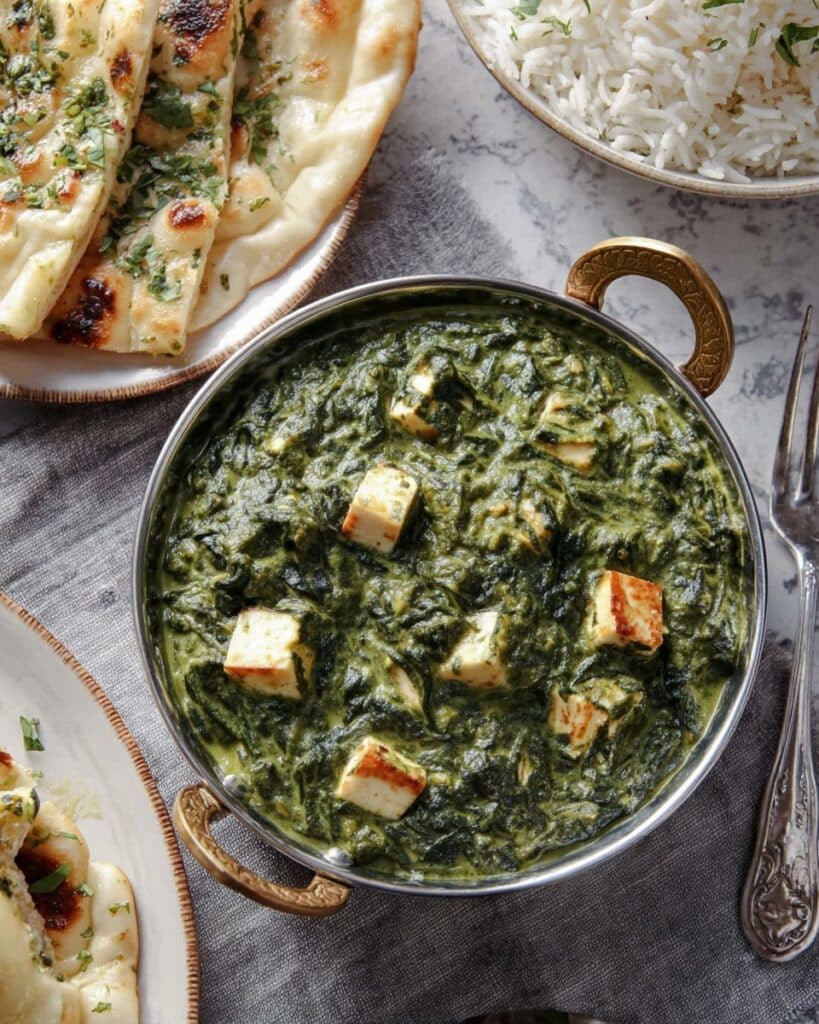 Creamy Vegan Saag Paneer with Tofu Recipe