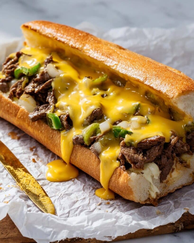 Cheesy Philly Cheesesteaks Recipe