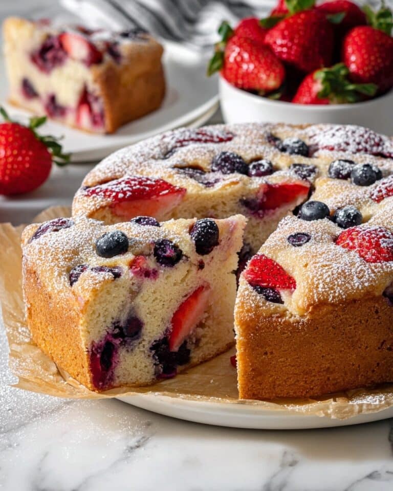 Gluten Free Berry Yogurt Cake Recipe