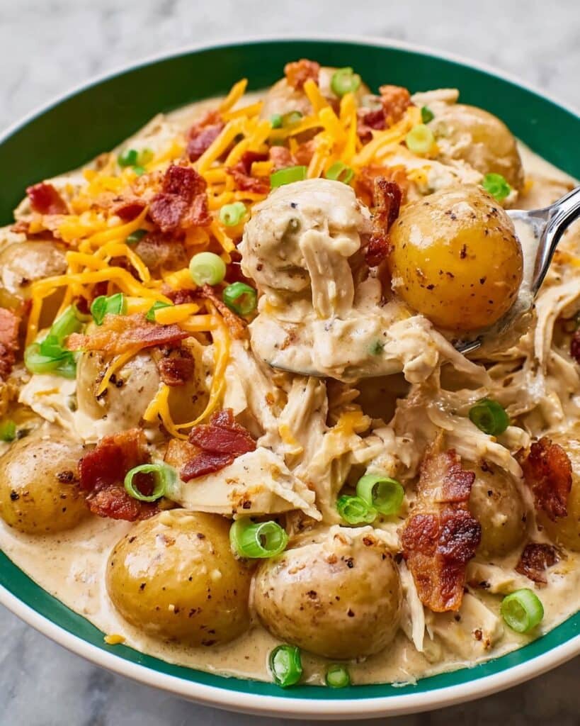 Slow Cooker Loaded Chicken and Potatoes Recipe