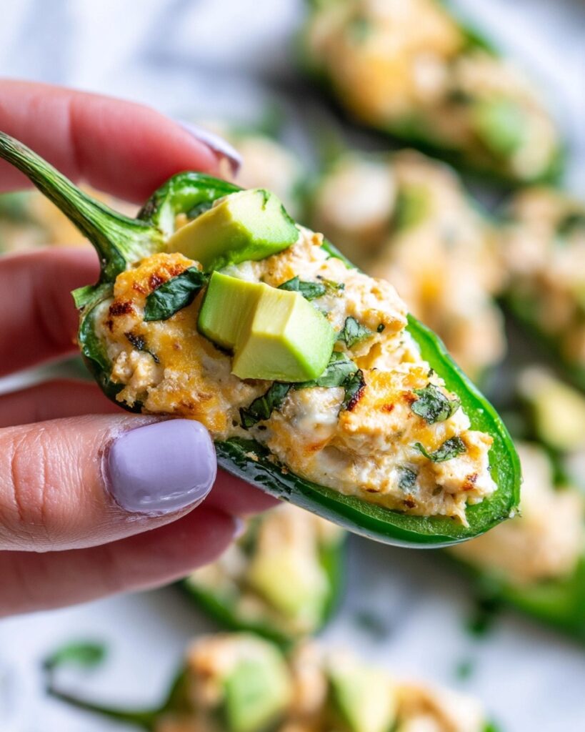 Buffalo Chicken Stuffed Anaheim Peppers Recipe