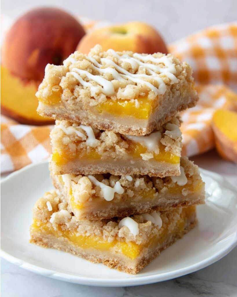 Peach Cobbler Bars Recipe
